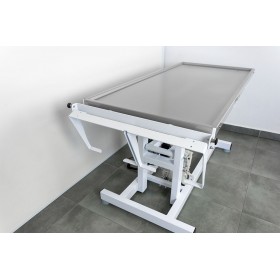 /PŁB4/ Składana półka z 2 tacami ze stali nierdzewnej (2 x 32,5x26,5 cm)