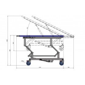 Wózek / stół weterynaryjny GOLIAT 2 CRM Wózek / stół weterynaryjny GOLIAT 2 CRM