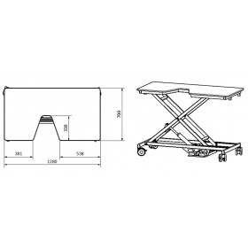 Stół weterynaryjny do USG i echo serca - ECHO PRO 2